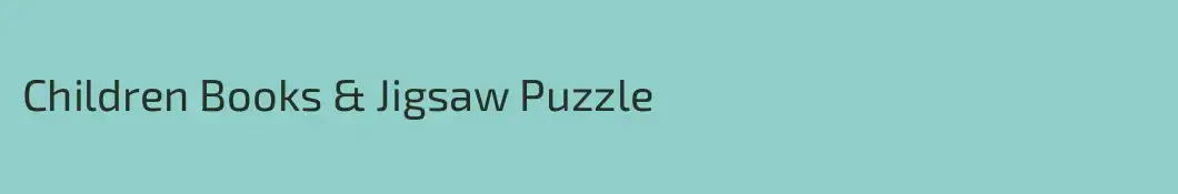 Children Books & Jigsaw Puzzle